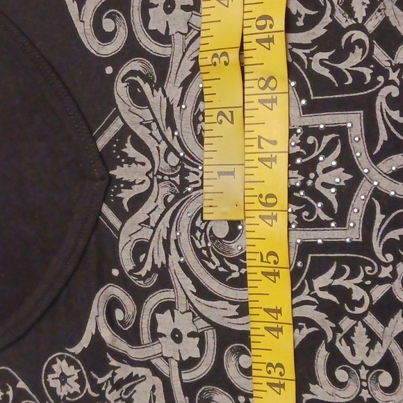 Vanilla Sugar size 1X women's black elbow-length sleeve top. - Picture 14 of 16